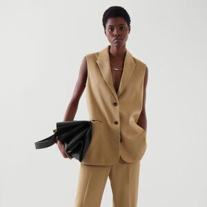 COS Sleeveless Wool Blazer